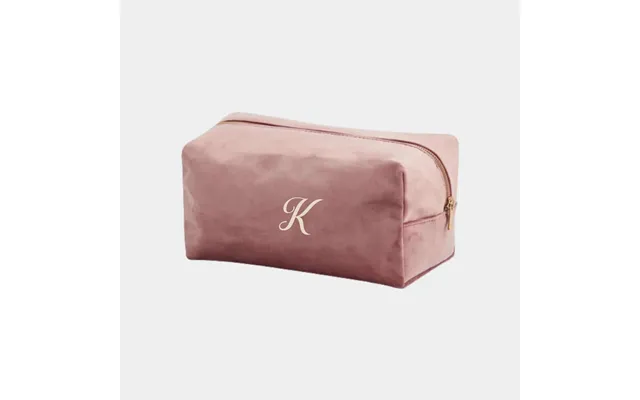 Lille Velour Makeuptaske - Rose
