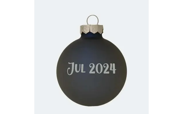 Mat Kongeblå Julekugle 57mm - 1 Linje 57mm