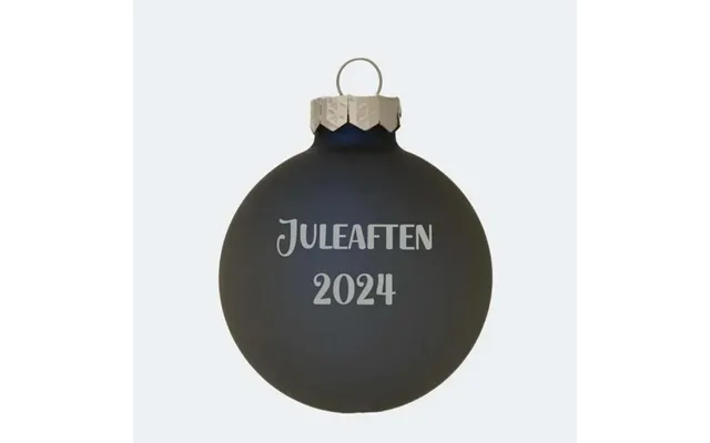 Mat Kongeblå Julekugle 57mm - 2 Linjer 57mm