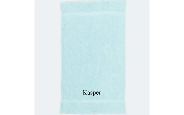 Mint Håndklæde - Brodering I Bunden 50x90