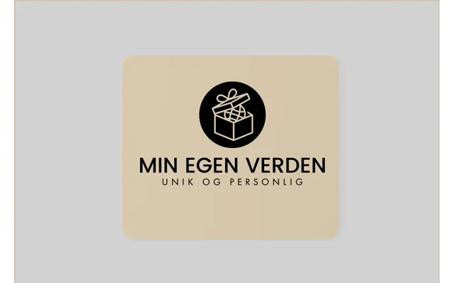 Mussemåtte Med Firma Logo - Mussemåtte Lyseblå 25x25cm