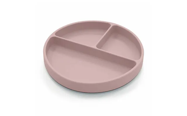 Opdelt Silikonetallerken - Lys Mauve