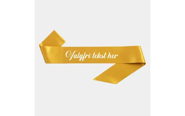 Ordensbånd Med Valgfri Tekst - Guld