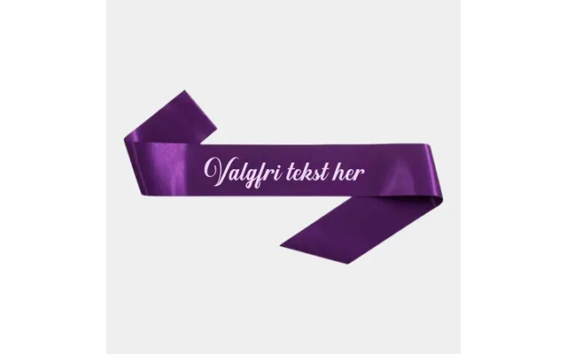 Ordensbånd Med Valgfri Tekst - Lilla