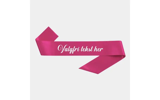 Ordensbånd Med Valgfri Tekst - Pink