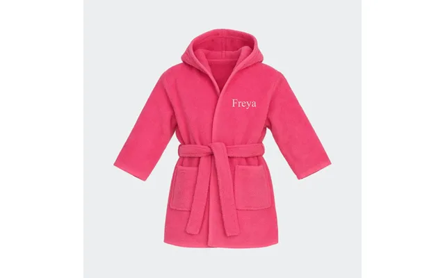 Pink Badekåbe Til Børn - Med Navn