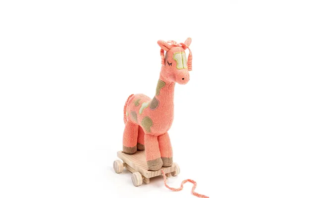 Smallstuff - Pull Along Giraffe, Multi Girl