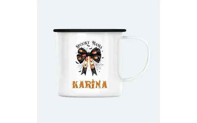 Spooky Mama Mini - Enamelkop 450ml Hvid 450ml