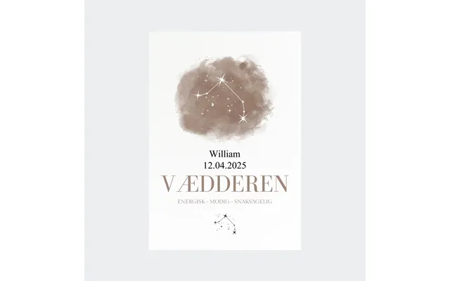 Stjernetegnsplakat - Vædderen