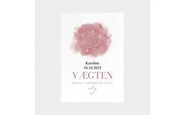 Stjernetegnsplakat - Vægten