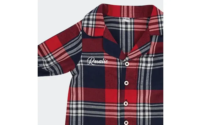 Ternet Jumpsuit Til Baby M U Navn - Med Navn Ternet 0-6m