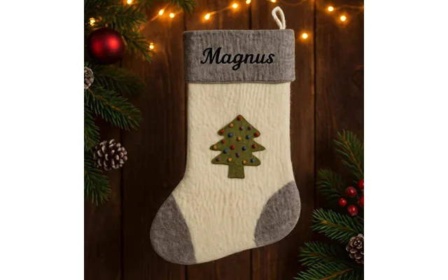 Uld Julesok Med Navn - Juletræ