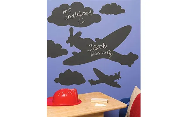 Wallstickers - Flyvemaskiner Skrivetavle Wallies