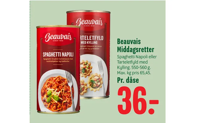 Beauvais Middagsretter