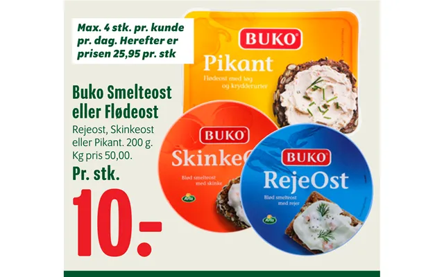 Buko Smelteost Eller Flødeost