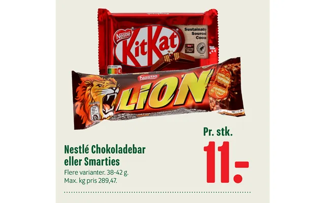 Nestlé Chokoladebar Eller Smarties