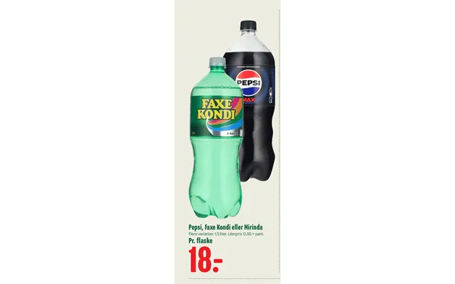 Pepsi, Faxe Kondi Eller Mirinda