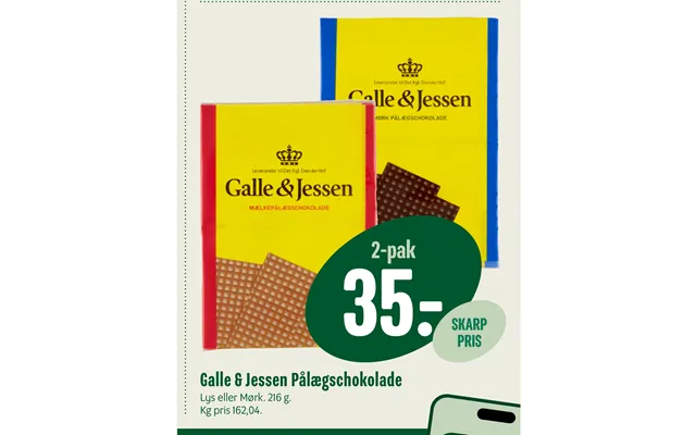 Galle & Jessen Pålægschokolade