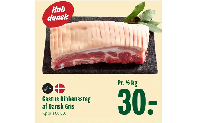 Gestus Ribbenssteg Af Dansk Gris