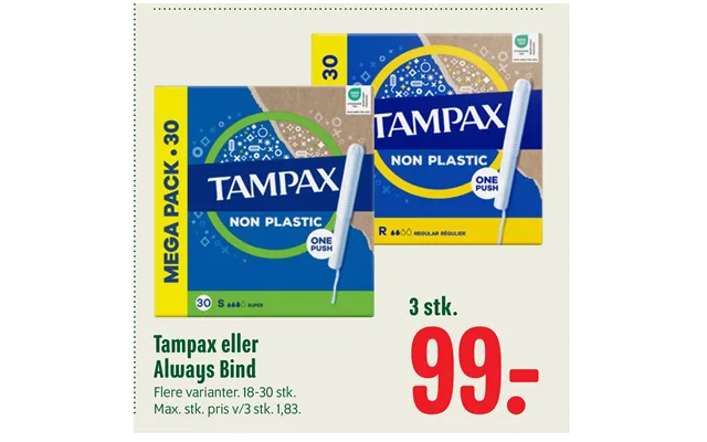 Tampax Eller Always Bind