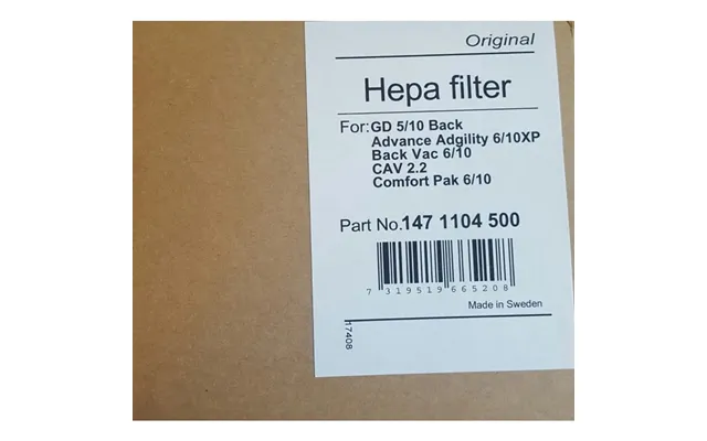 Nilfisk Gd 5-10 Originalt Hepafilter