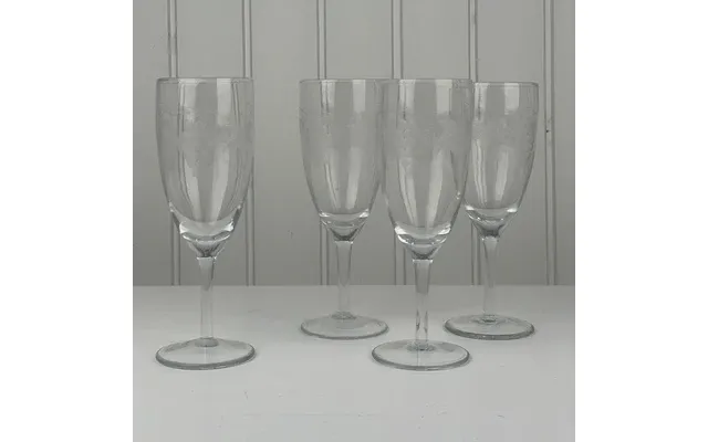 4 Stk. Vintage Champagneglas