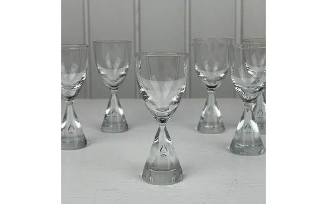 6 Stk. Holmegaard Princess Snapseglas