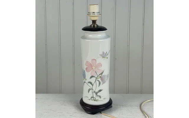 Bordlampe Med Blomster