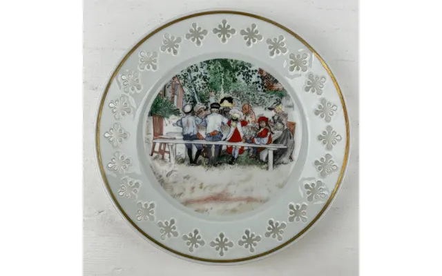 Carl Larsson Platter, Bing & Grøndahl - Frokost Under Det Store Birketræ