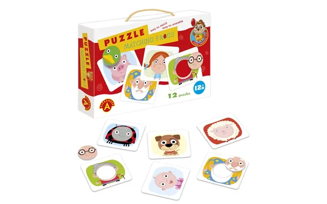 Alexander Baby Puslespil - Matchende Ansigter 12 Mdr