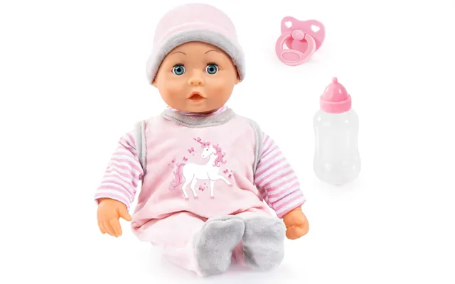 Bayer Design First Words Babydukke 38 Cm Med 24 Funktioner - Unicorn