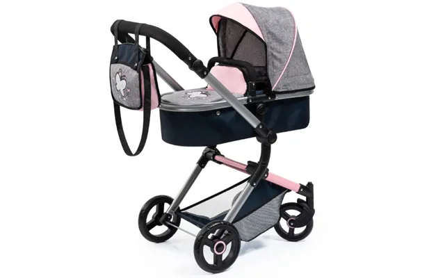 Bayer Design Neo Vario Kombi Dukkevogn - Grå Pink Sort
