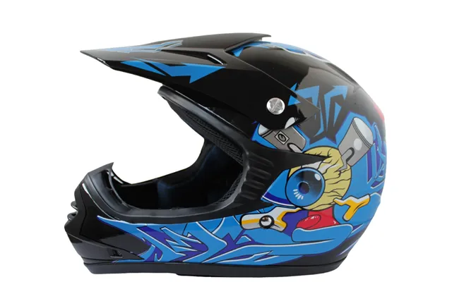 Børne Crosser Hjelm Blue Beast Str. M