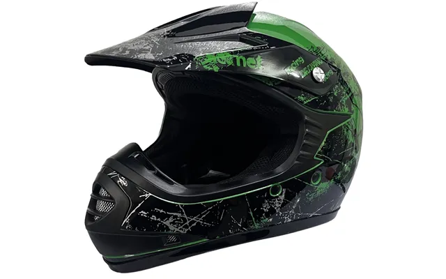 Børne Crosser Hjelm Phantom Green Str. Xl