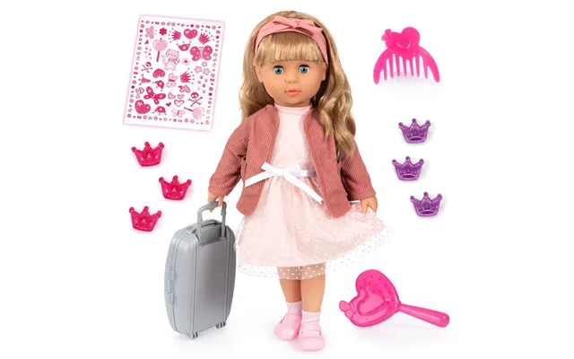 Charlene Funktionsdukke Med Kys & Grinelyde Pink Prinsesse 46 Cm