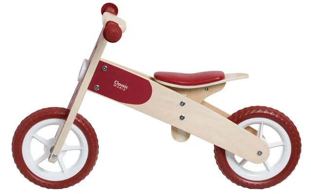 Classic World Træ Balancecykel Løbecykel Med Justerbar Sæde