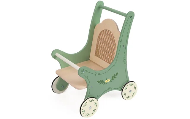 Classic World Vintage Dukke Klapvogn I Træ Med Retro Design