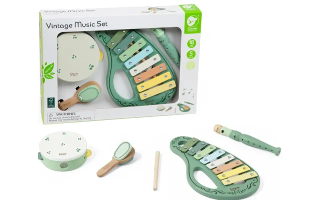Classic World Vintage Musik Sæt Med Musikinstrumenter 18m