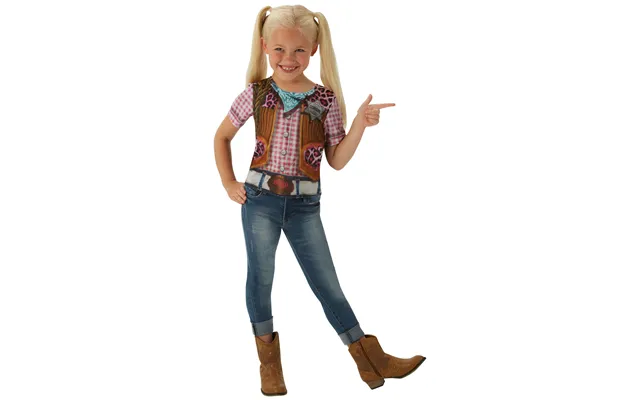 Cowgirl T-shirt Udklædningstøj Til Børn