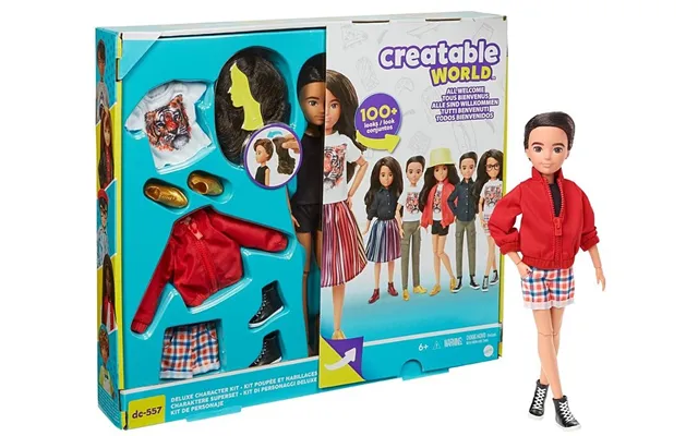 Creatable World Deluxe Dukke Med Kastanjebrunt Hår