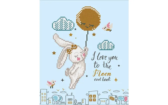 Diamond Dotz 32 X 32 Cm - Love You To The Moon & Back