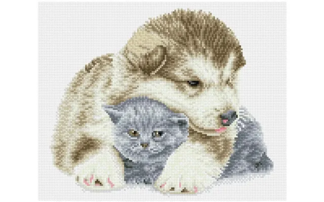 Diamond Dotz Squares 33 X 41 Cm - Hund Og Kat