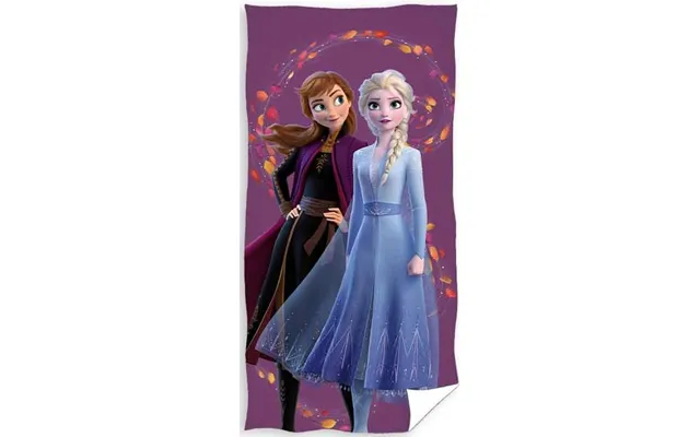 Disney Frost Elsa Og Anna Badehåndklæde - 100 Procent Bomuld 2