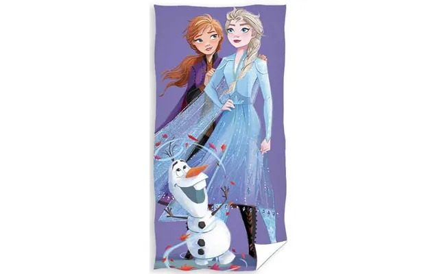 Disney Frost Elsa Og Anna Badehåndklæde - 100 Procent Bomuld