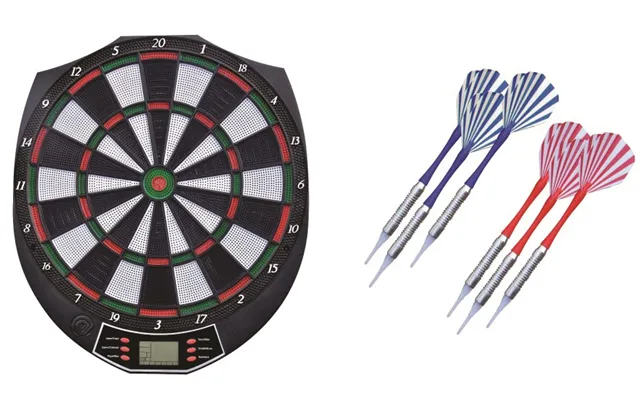 Elektronisk Dartspil 38cm M 6 Pile