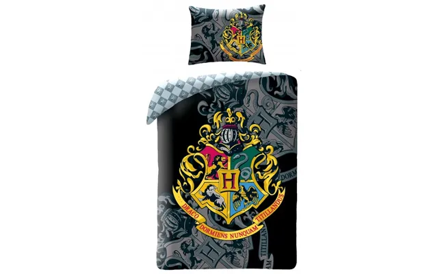 Harry Potter Hogwarts Sengetøj 2i1 Design 4 - 100 Procent Bomuld