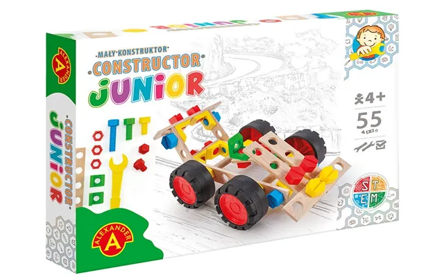 Junior Træ Konstruktionsbyggesæt - Racerbil