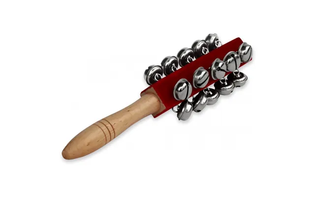 Klokkerangle Bjælde Med 21 Klokker Musikinstrument - Rød 25cm