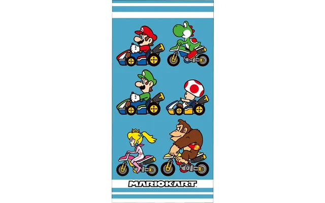 Mario Kart Badehåndklæde - 100 Procent Bomuld