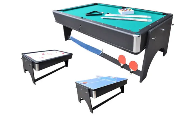 Megaleg 4i1 Multibord Med Pool Airhockey Bordtennis Spisebord